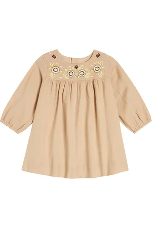 BONPOINT Baby Kleid Dipiki aus Wolle und Baumwolle