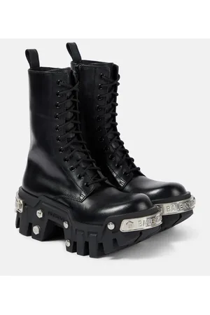 Balenciaga Ankle Boots Bulldozer aus Leder