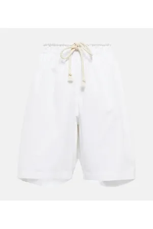 Jil Sander High-Rise Shorts aus Baumwolle