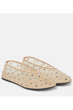 Khaite Ballerinas Marcy aus Mesh mit Kristallen