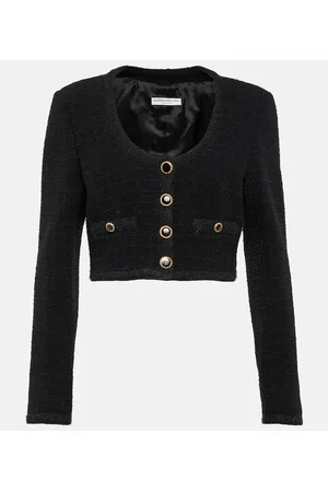 Alessandra Rich Cropped-Blazer aus Tweed