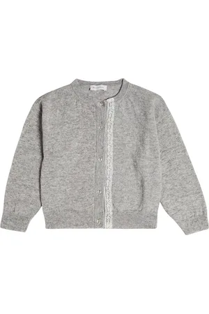 MONNALISA Cardigan aus Wolle und Spitze