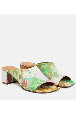 DRIES VAN NOTEN Bedruckte Pantoletten