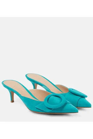 Gianvito Rossi Mules Portofino 55 aus Veloursleder