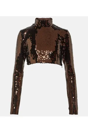 ‎Taller Marmo‎ Cropped-Top Cherilyn mit Pailletten
