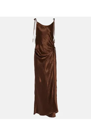 Acne Studios Midikleid aus Satin