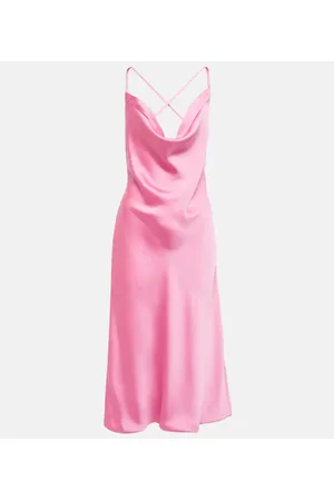 Norma Kamali Midikleid aus Satin