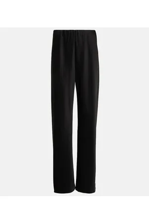 Vince Gerade High-Rise-Hose aus Satin