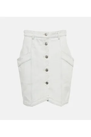 Marant Etoile High-Rise-Jeansrock Sabel