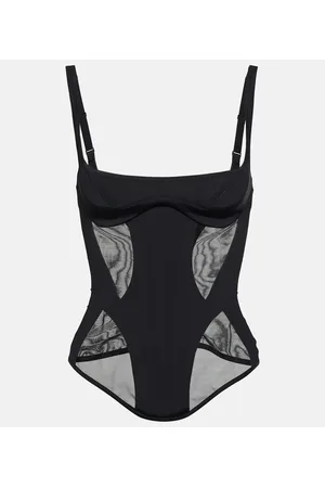 MUGLER Top aus Mesh