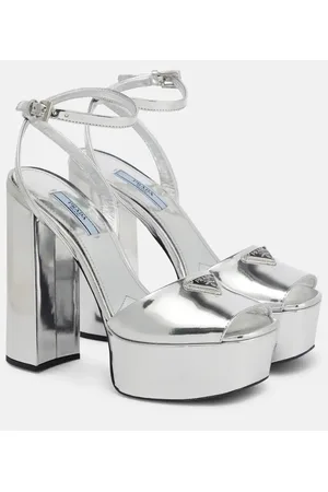 Prada Plateausandalen aus Leder