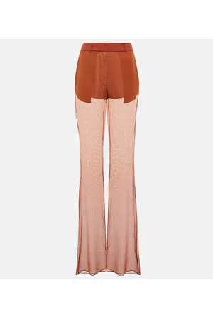 Nensi Dojaka Mid-Rise-Hose aus Seide