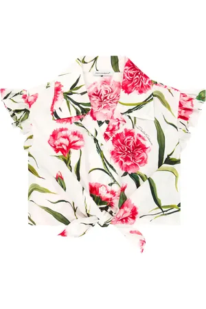 Dolce & Gabbana Bedrucktes Top aus Baumwolle