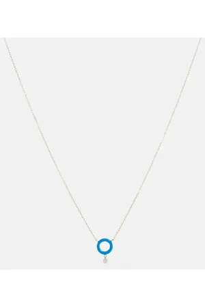 PERSÉE Persée Halskette aus 18kt Gelbgold mit Emaille und Diamant