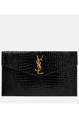 Saint Laurent Clutch Uptown aus Lackleder