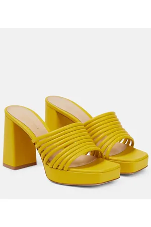 Gianvito Rossi Mules Lena 95 aus Leder