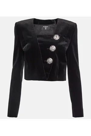 Balmain Verzierter Blazer aus Samt