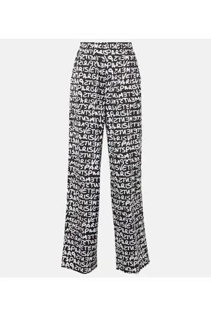 Vetements Weite High-Rise-Hose aus Baumwolle