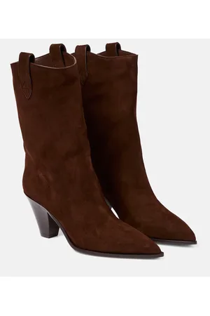 Aquazzura Westernstiefel Boogie aus Veloursleder