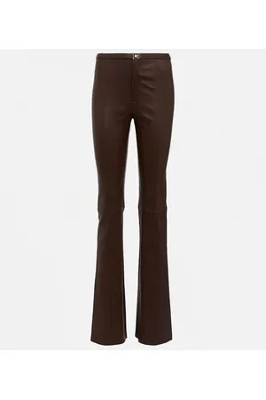 Stouls High-Rise-Hose Kam aus Leder