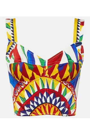 Dolce & Gabbana Bustier-Top aus einem Seidengemisch