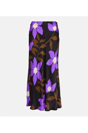 Velvet Bedruckter Midirock Kaiya aus Satin