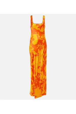 SIR Bedrucktes Maxikleid aus Seide