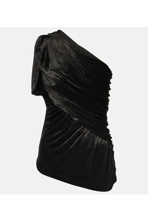 Rick Owens Lilies One-Shoulder-Top Amira aus Samt