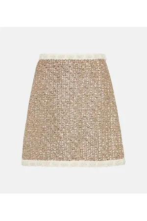 Giambattista Valli High-Rise-Minirock aus Tweed