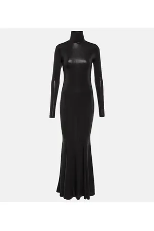 Norma Kamali Maxikleid aus Lamé