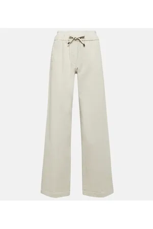 Brunello Cucinelli Weite High-Rise-Hose aus Denim
