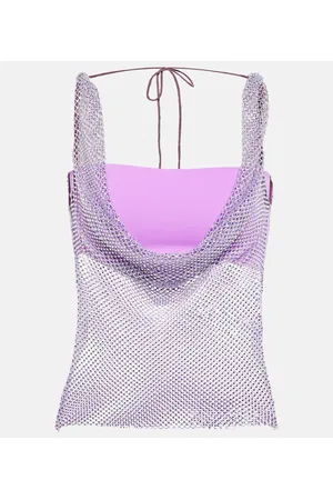 GIUSEPPE DI MORABITO Verziertes Top aus Mesh