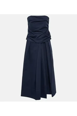 CO Midikleid aus Baumwolle und Seide