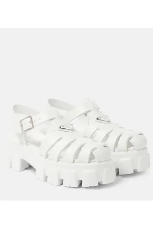 Prada Sandalen Monolith aus Lederimitat