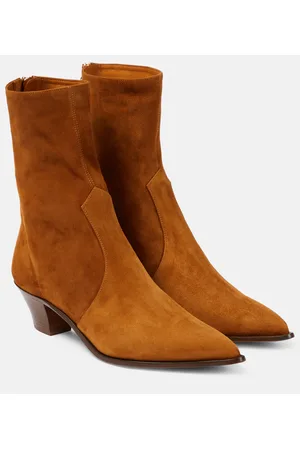 Aquazzura Ankle Boots Brunswick aus Veloursleder
