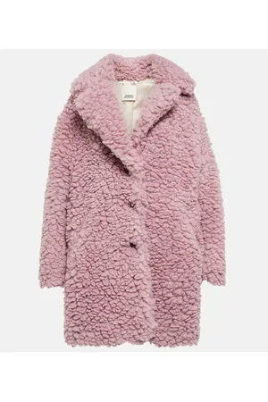Isabel Marant Mantel Sabrinega aus Faux Shearling