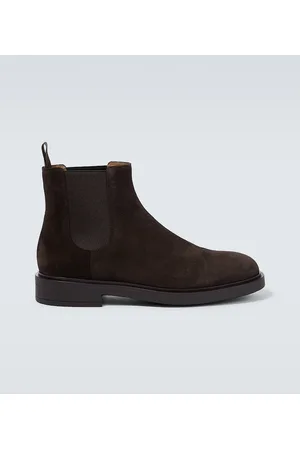 Gianvito Rossi Chelsea Boots Douglas aus Veloursleder