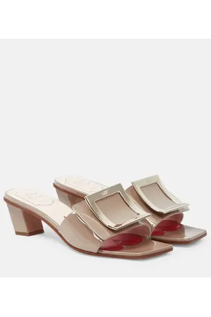 Roger Vivier Pantoletten Love Vivier aus Lackleder