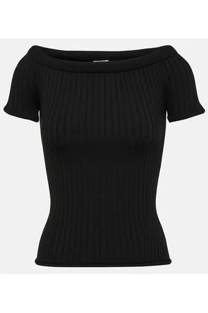 Khaite Off-Shoulder-Top Ricki aus einem Wollgemisch