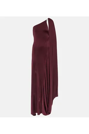 Stella McCartney One-Shoulder-Robe aus Satin