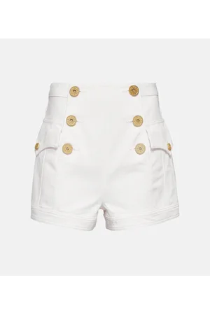 Balmain High-Rise Jeansshorts