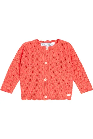 Tartine Et Chocolat Baby Cardigan aus einem Wollgemisch