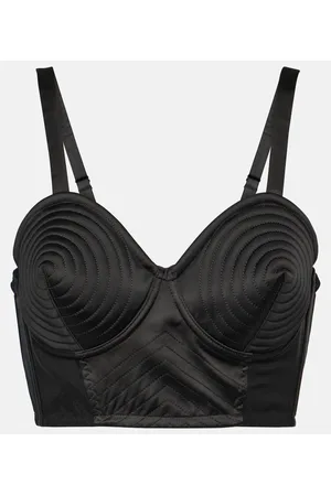 Jean Paul Gaultier Tattoo Bralette Iconic aus Satin