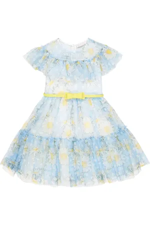 MONNALISA Bedrucktes Kleid aus Tüll