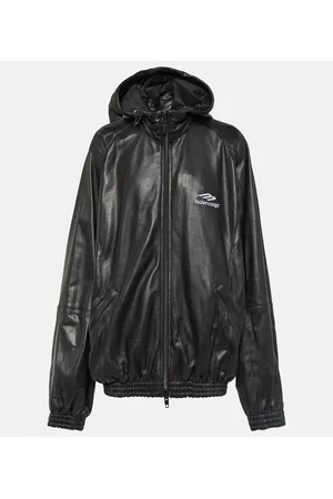 Balenciaga Trainingsjacke 3B Sports Icon aus Leder