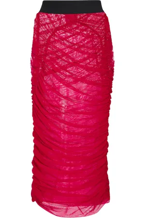 DRIES VAN NOTEN Midirock aus Mesh