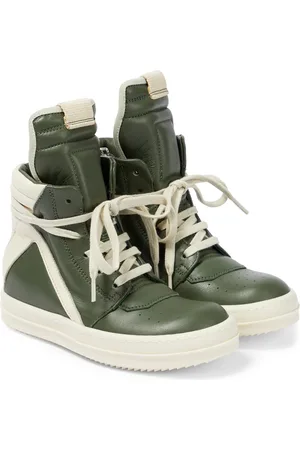 Rick Owens High-Top Sneakers Geobasket aus Leder
