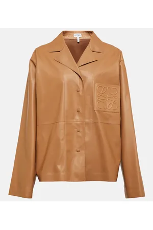 Loewe Jacke Anagram aus Leder
