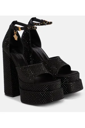 VERSACE Verzierte Plateausandalen Medusa Aevitas