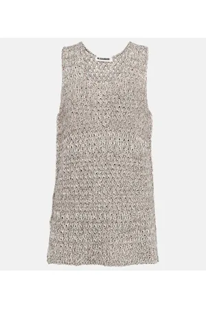 Jil Sander Top aus einem Baumwollgemisch